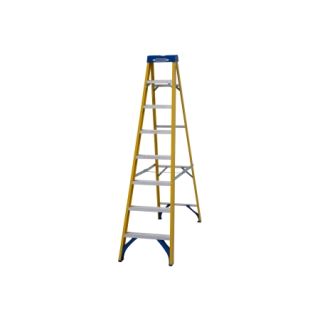 Werner 8 Tread Fibreglass Swingback Stepladder 7160818