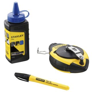 Stanley 30M Chalk Line Set Blue 0-47-681