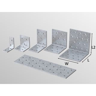 Angle Bracket 80Mm X 80Mm X 80Mm X 2.5Mm Ap/888 (Vis)