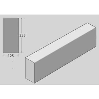 Marshalls 125 x 255mm Bullnosed Kerb