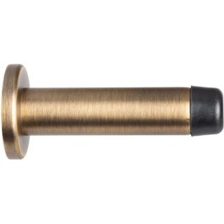 Carlise Brass Wall Mounted Cylinder Doorstop Antique Brass