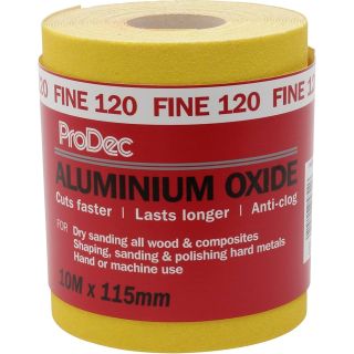 Prodec P120 Fine Sand Paper Roll 10Mtr Paalx120