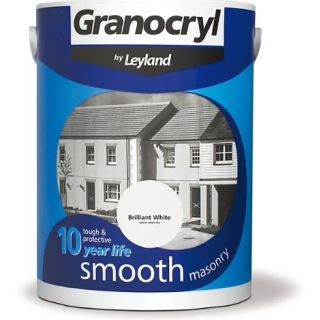 Granocryl Smooth Masonry Paint White 5Ltr