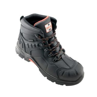 Hurricane S3 Black Waterproof Leather Composite Safety Boot U122 Size 7