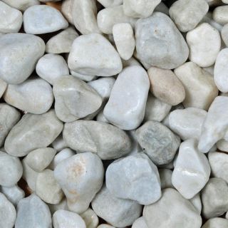 White Marble Pebbles 20Kg Bag
