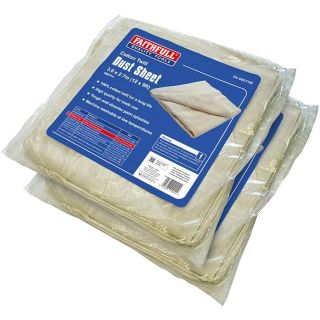 Faithfull Twin Pack Dust Sheet 12' X 9' Faidsct129Tp