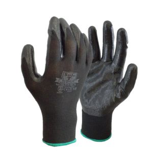 Safe T Nitrile Black Gloves Size 9