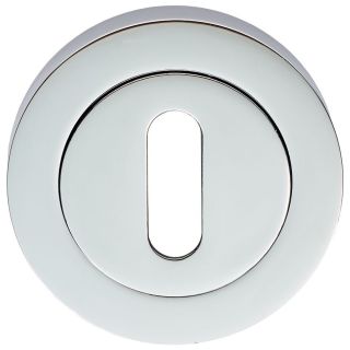 Carlisle Brass Escutcheon Std Lock Round Rose Polished Chrome