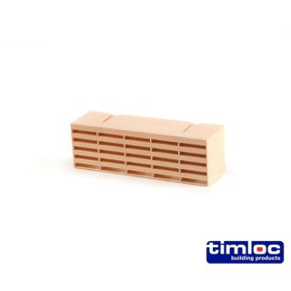 Timloc Vents Air Brick 9 X 3 Plastic Buff 1201Ab