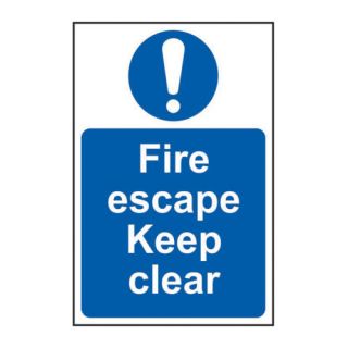 Fire Door Safety Sign Ref 0158 200 x 300mm Semi-Rigid PVC