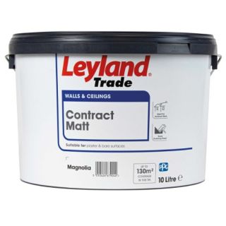 10L Leyland Paint Contract Matt Emulsion Magnolia