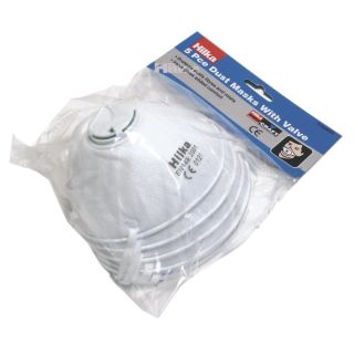 Hilka FFP1 Dust Mask with Valve Pack Of 5 77505005