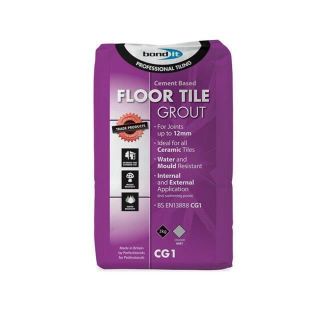 Bond It Floor Tile Grout 3Kg Grey Cement Based Bdftg3