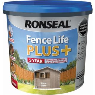Ronseal Fence Life Plus Warm Stone 5Ltr