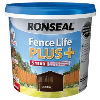 Ronseal Fence Life Plus Dark Oak 5Ltr