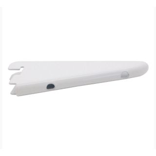 Sapphire White Twin Slot Shelf Brackets 120mm
