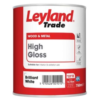750Ml Leyland Brilliant White Gloss Finish --
