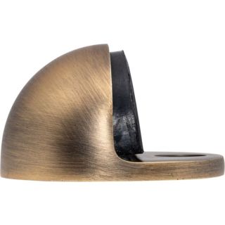 Carlisle Brass Floor Mounted Oval Doorstop Antique Brass