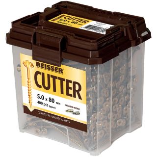 5.0 x 80mm Reisser R2 Cutter Woodscrews Carton Qty 3200