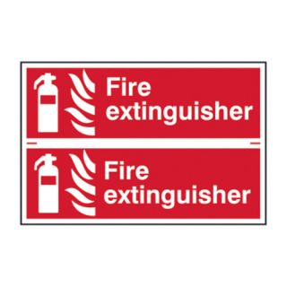 Fire Extinguisher Safety Sign Ref 1351 (2 Signs Per Sheet)