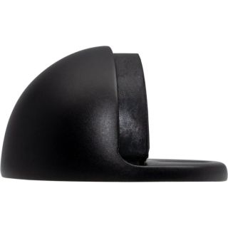 Carlisle Brass Floor Mounted Oval Doorstop Matt Black