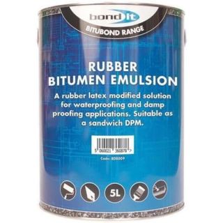 5Ltr Bond It Rubber Bitumen Emulsion Bdb009