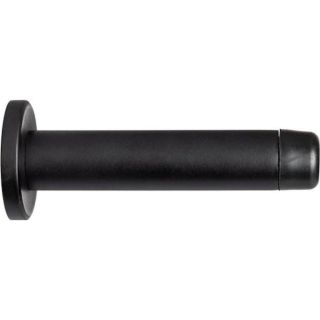 Carlise Brass Wall Mounted Cylinder Doorstop Matt Black