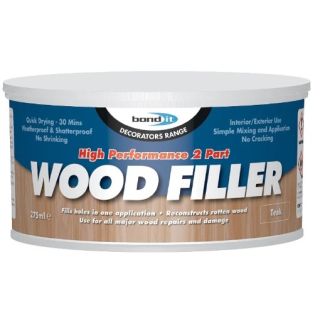 Bond It 500G 2 Part Wood Filler Teak Bdwf2Tk
