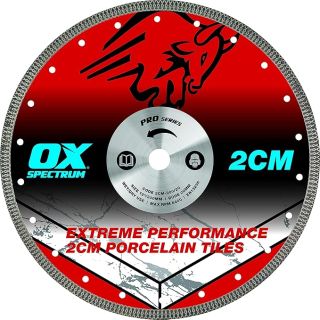 Ox Pro 2cm Porcelain Cutting Blade 12 300mm 2cm-300/20
