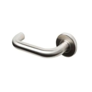 Satin Stainless Steel Ch100 19Mm D Shape Lever On Rose
