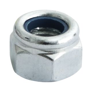 8Mm Nylon Nuts Zinc Pack - 10 8Npp