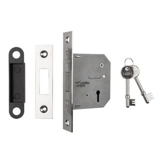 Easi-T 3 Lever Deadlock 64mm NP LDE5325NP/BP