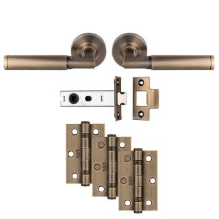 Belas Latch Pack Udp006Ab Antique Brass