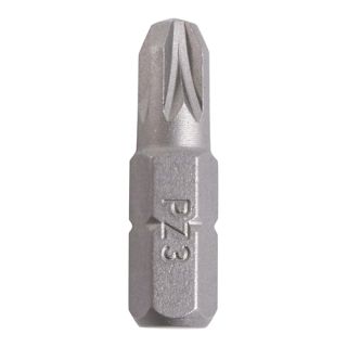 Pozi No.3 x 25mm Driver Bit S2 Grey Pack