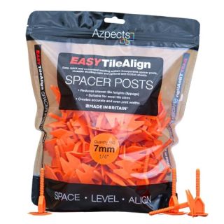 Azpects Easy Tile Align 7mm Spacer Posts Per Bag / 150 Orange