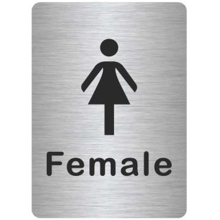 6 x 4 Female Symbol Sign